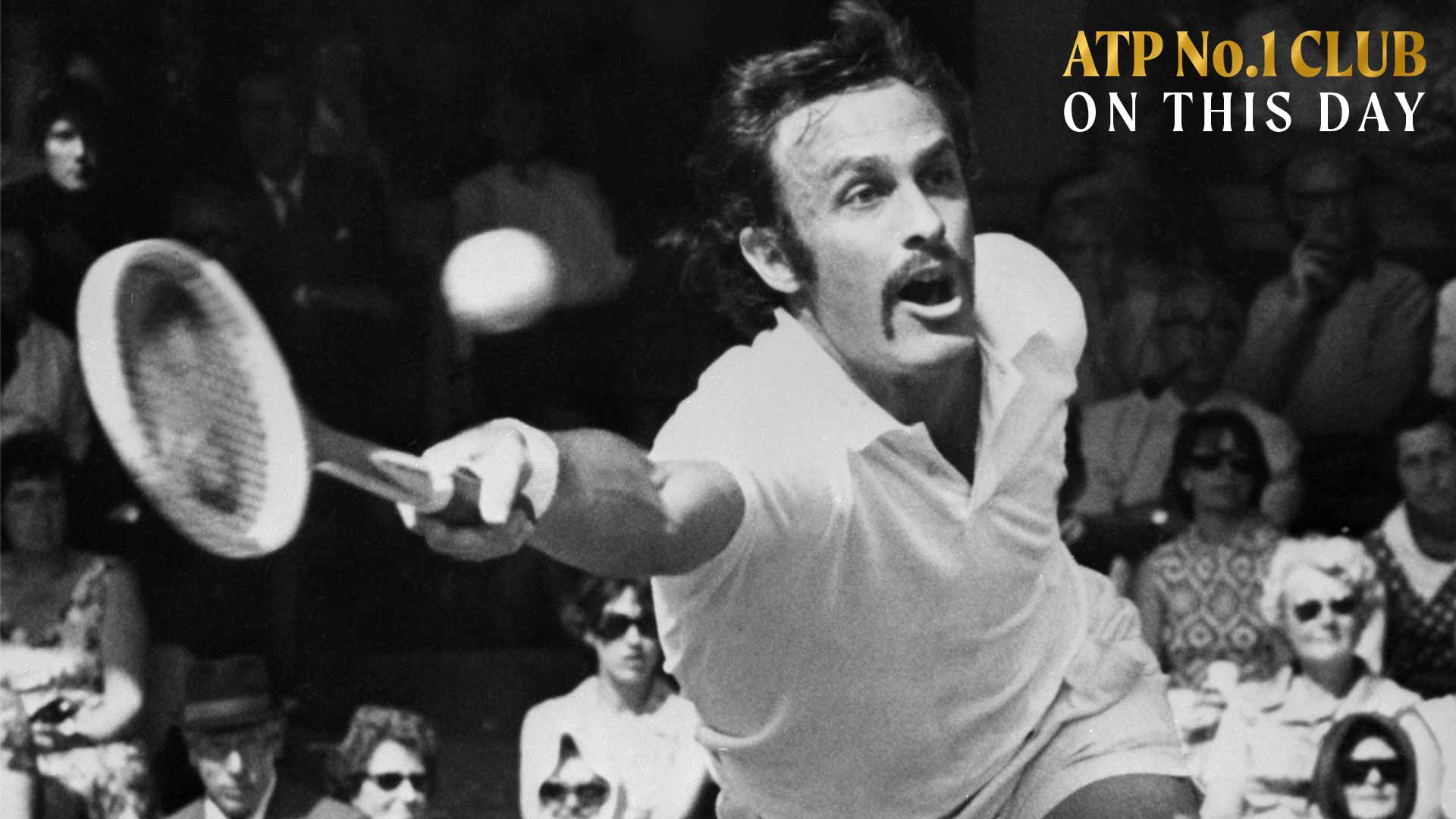 John Newcombe spent eight weeks at No. 1 in the PIF ATP Rankings.