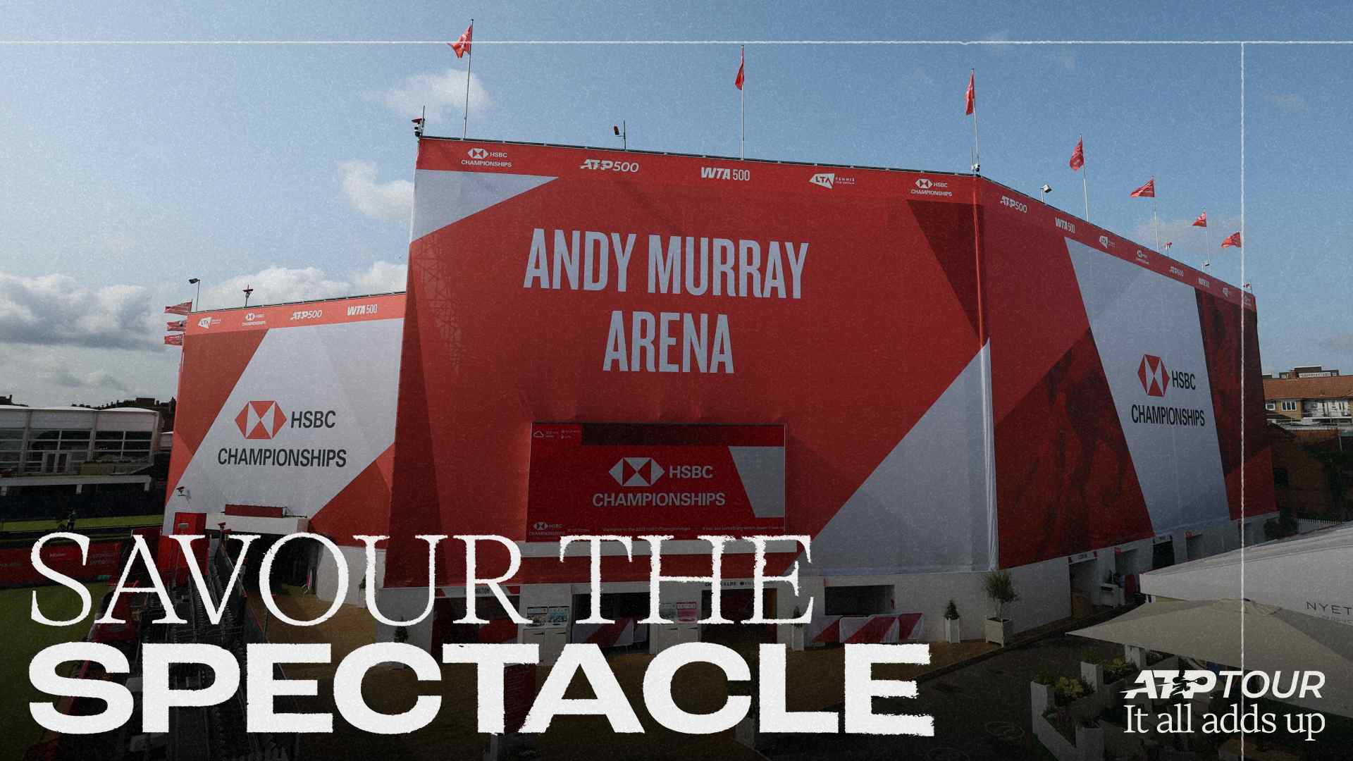 Andy Murray Arena is the centre court at the HSBC Championships.