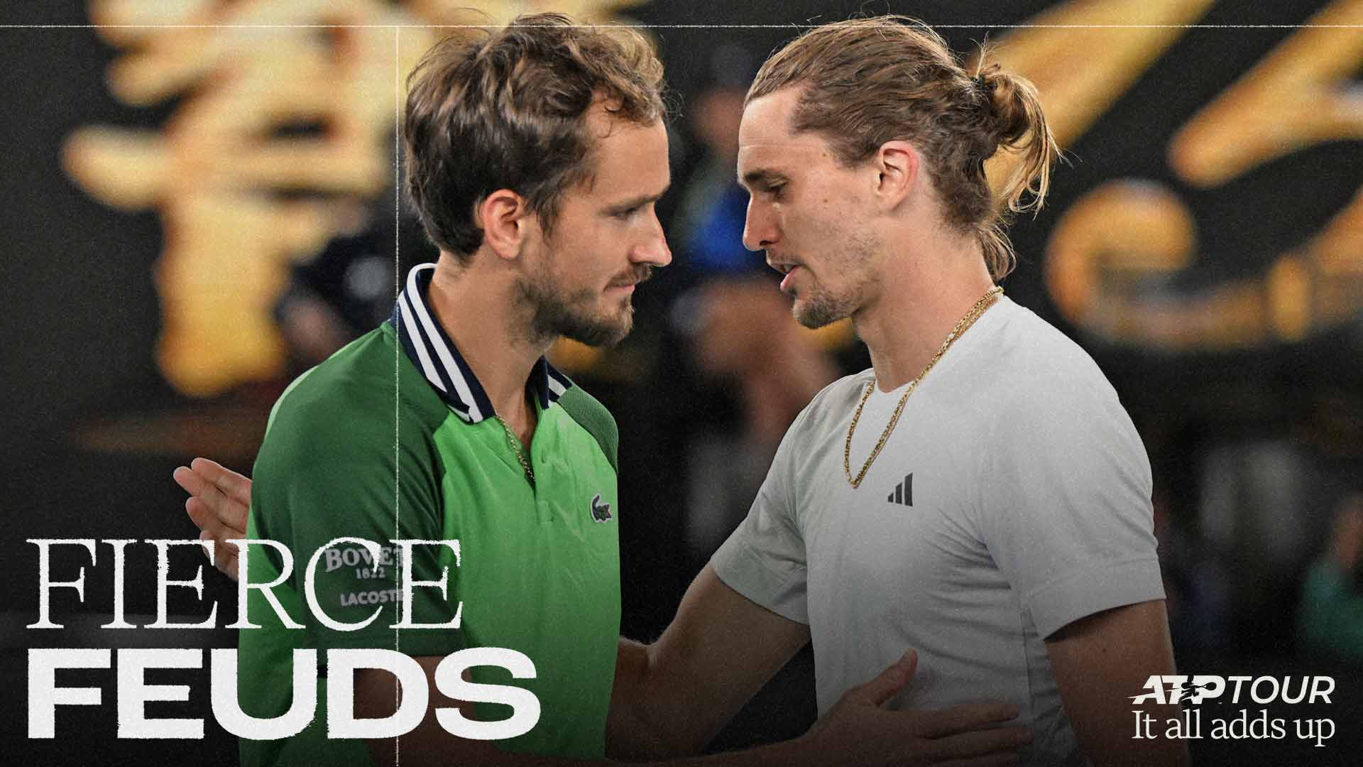 Daniil Medvedev and Alexander Zverev's only Grand Slam meeting so far came at the 2024 Australian Open.