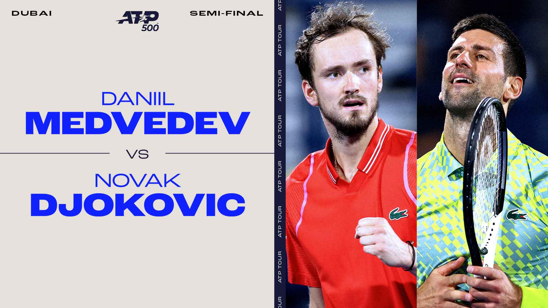Flawless Djokovic sets up Medvedev blockbuster in Dubai