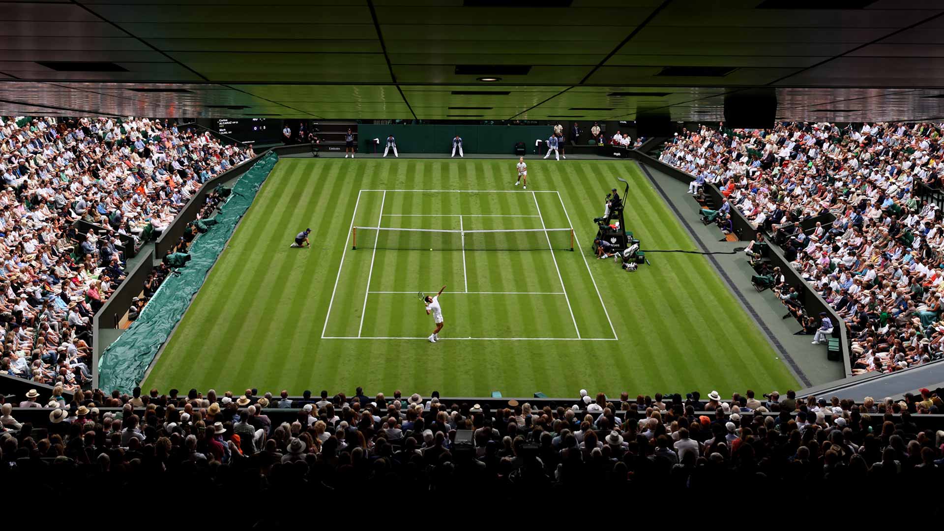Wimbledon's iconic Centre Court during the 2024 edition of the grass-court major.