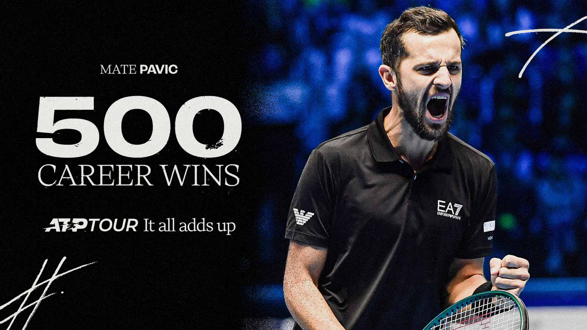 Mate Pavic owns a 500-243 tour-level record in doubles.