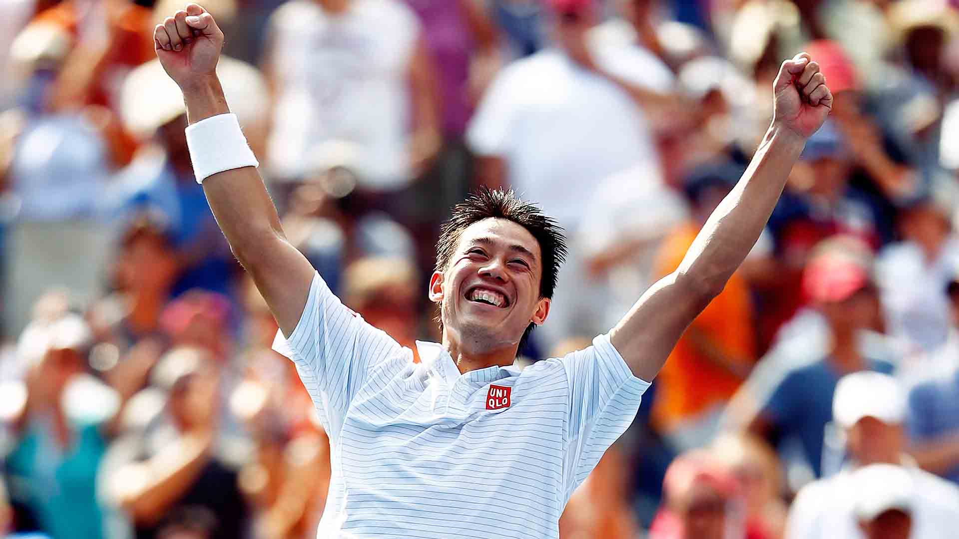 Kei Nishikori beats Novak Djokovic in four sets to reach his maiden Grand Slam final at the US Open.