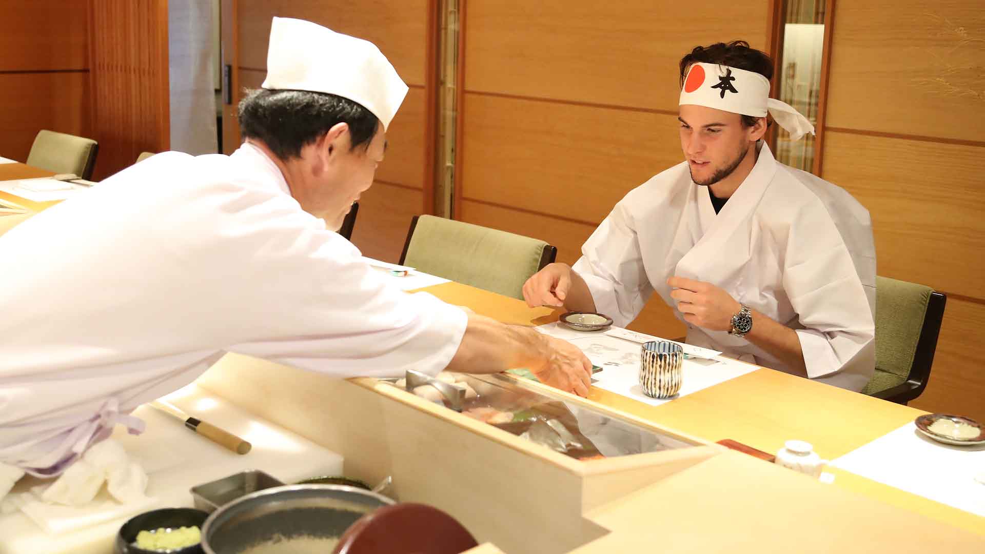 Японский повар ёхэй Ханай