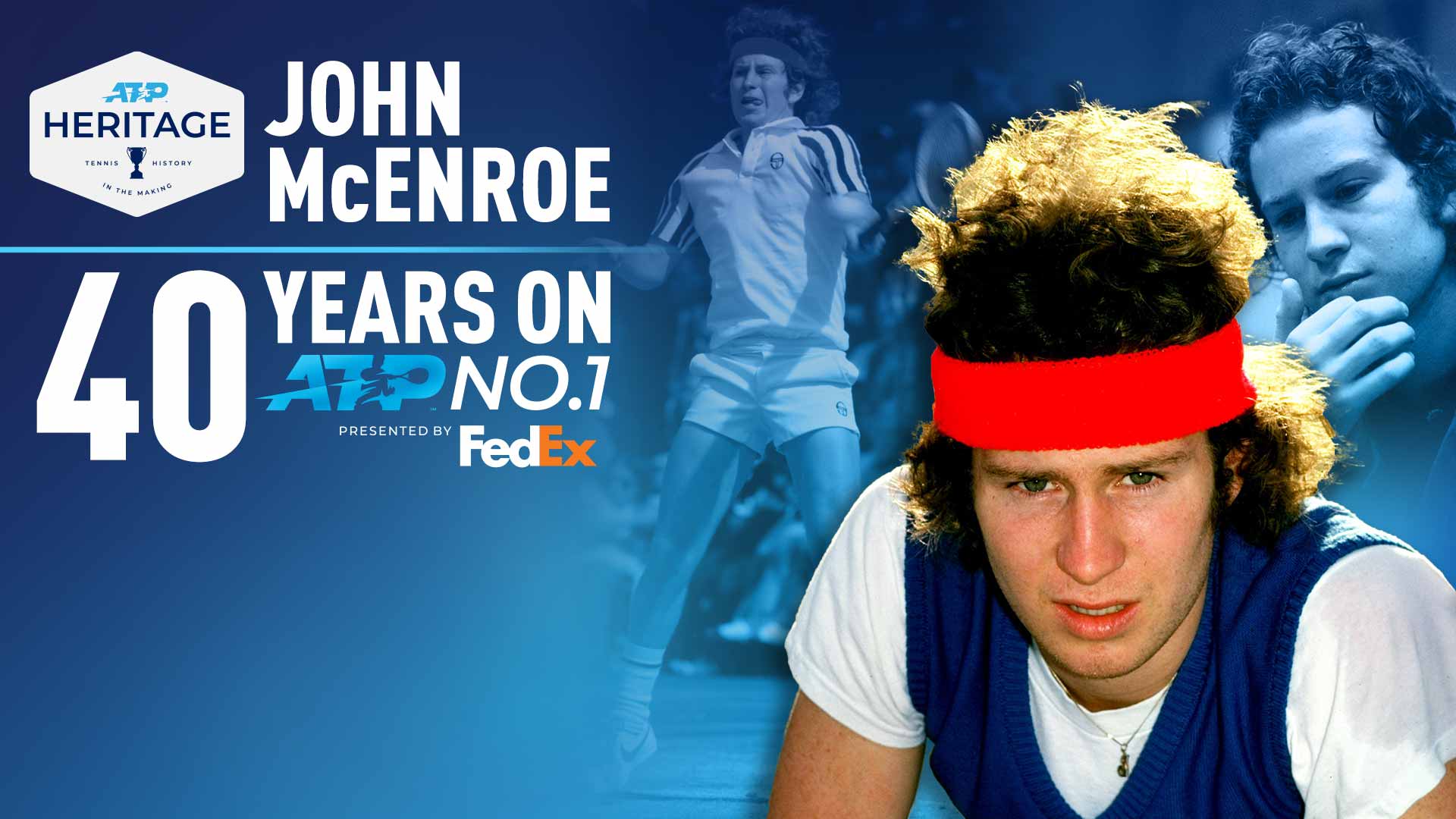 Forty years ago, on 3 March 1980, John McEnroe first rose to No. 1 in the FedEx ATP Rankings.