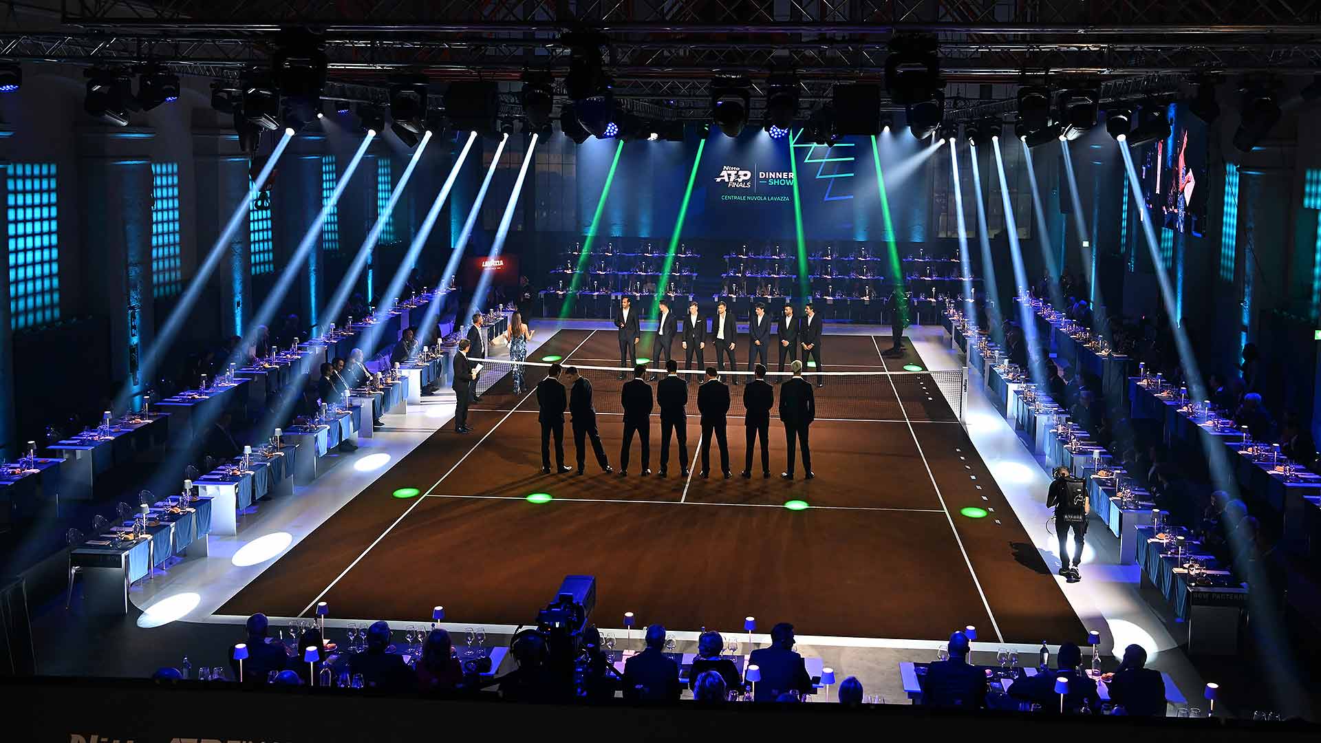 Final tournament ATP (Nitto ATP Finals) in Turin. The final. The award  ceremony for the winner