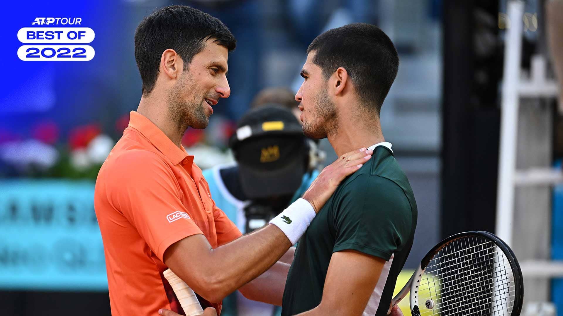 Novak Djokovic and Carlos Alcaraz met for the first time in Madrid earlier this season.