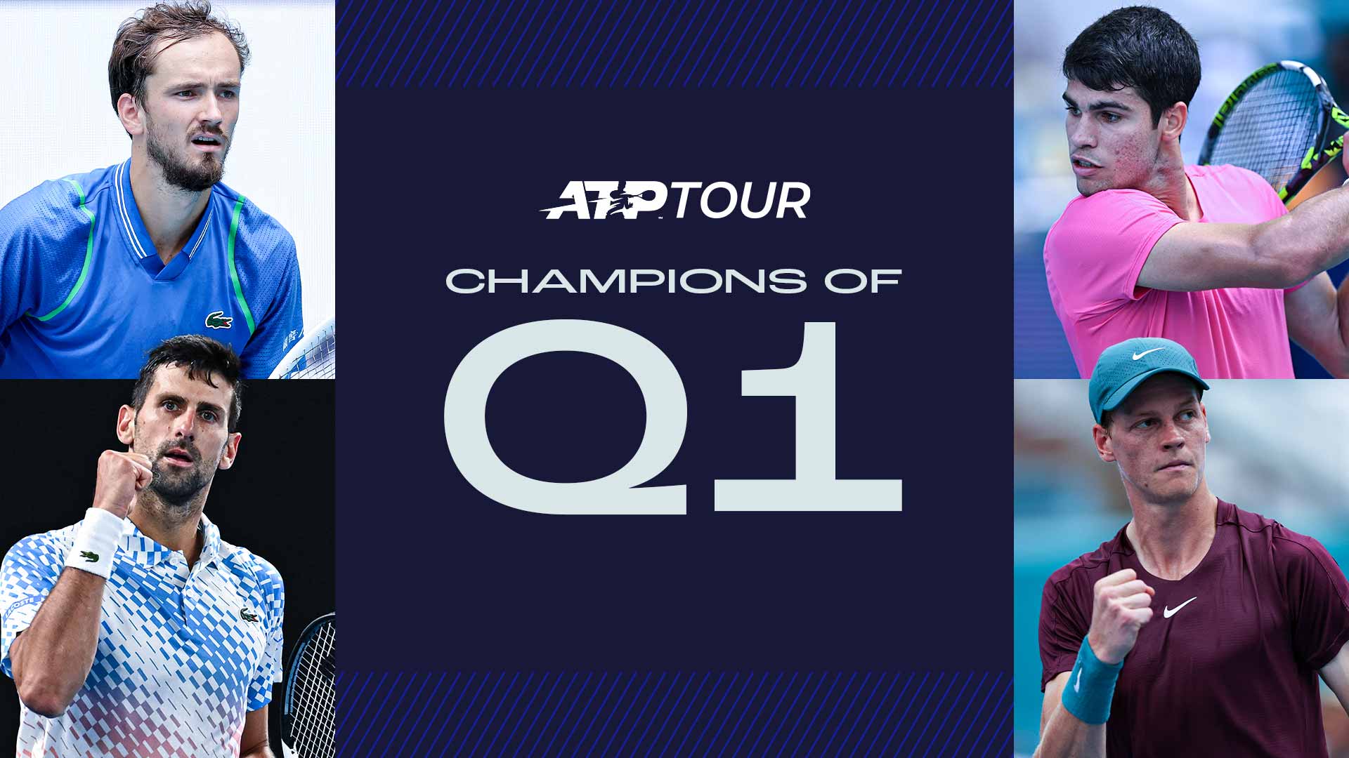 ATPTour.com repasa a algunos de los campeones del primer trimestre de la temporada 2023.