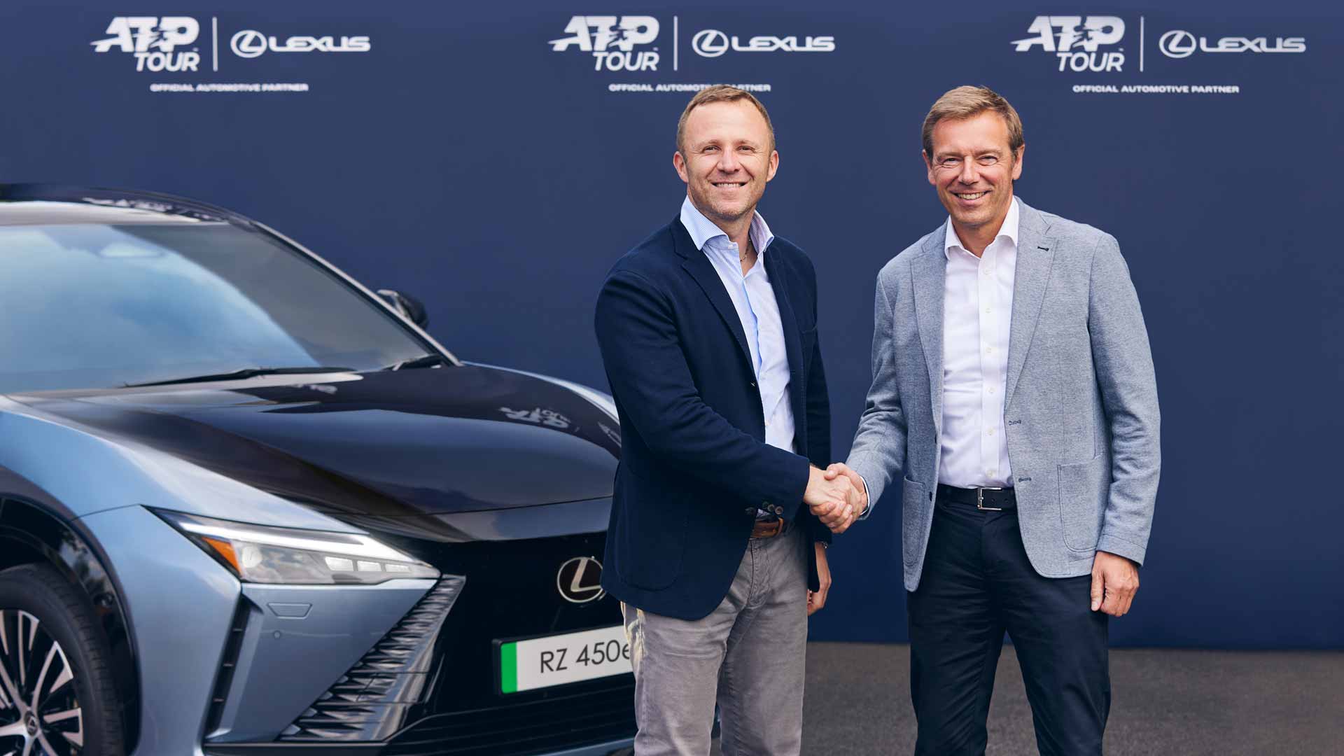 Massimo Calvelli, Director General de la ATP, y Pascal Ruch, Vicepresidente de Lexus y Cadena de Valor de TME.