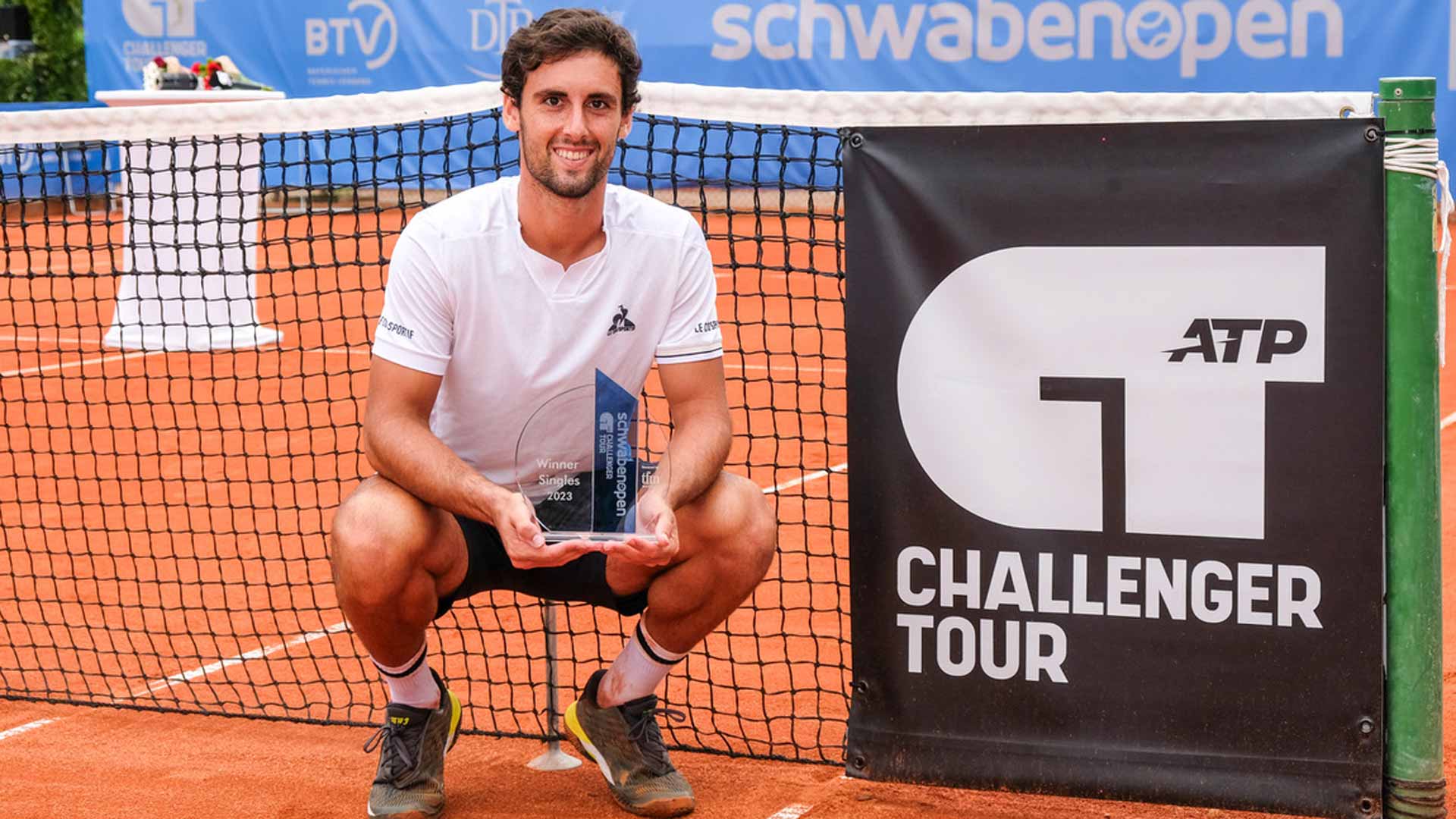 Carlos Taberner wins the Challenger 50 event in Augsburg, Germany.