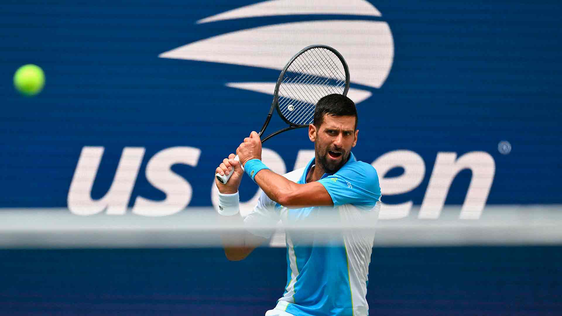 Novak Djokovic se enfrentó en segunda ronda del US Open a Bernabé Zapata Miralles.