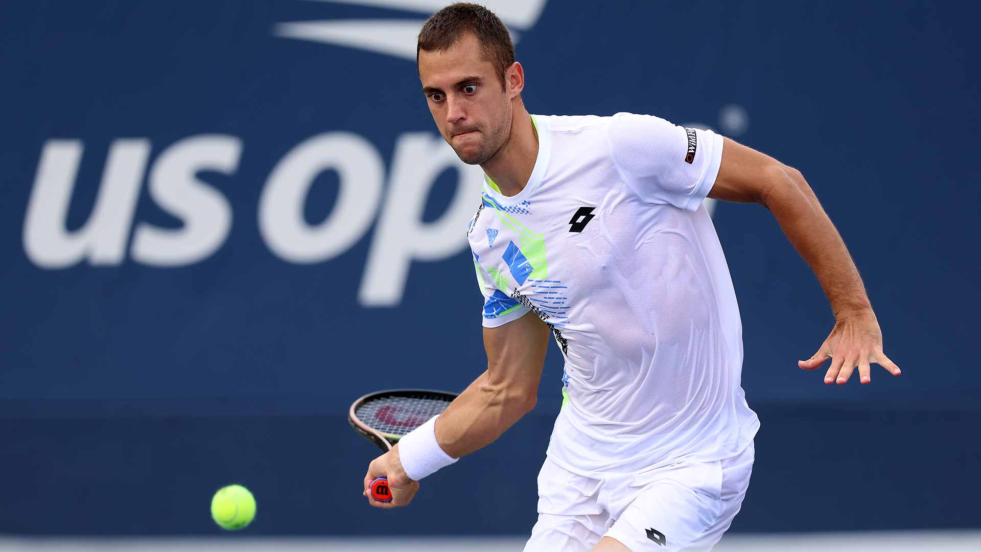 Laslo Djere is into the third round of the US Open without losing a set.