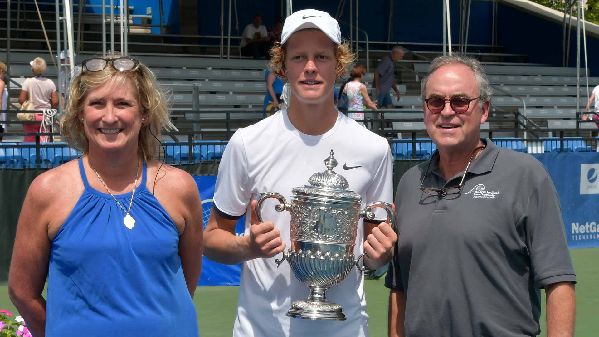 <a href='https://www.atptour.com/en/players/jannik-sinner/s0ag/overview'>Jannik Sinner</a> wins the 2019 <a href='https://www.atptour.com/en/scores/archive/lexington/586/2024/results'>Lexington Challenger</a>.