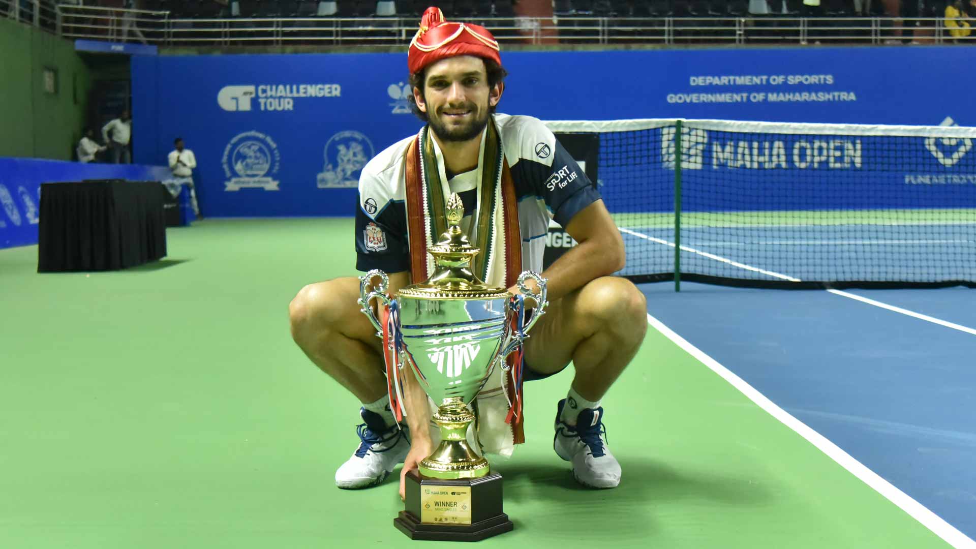 Valentin Vacherot is crowned champion at the Pune Challenger.