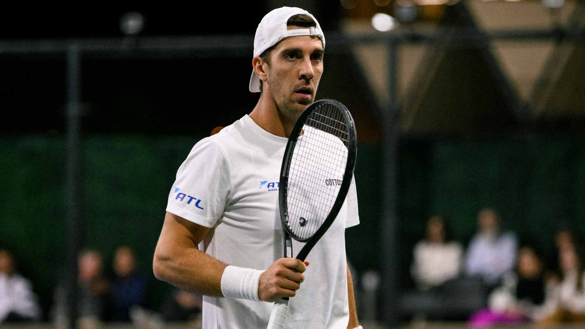 Thanasi Kokkinakis fights off 11 of 13 break points faced Tuesday in Bordeaux.
