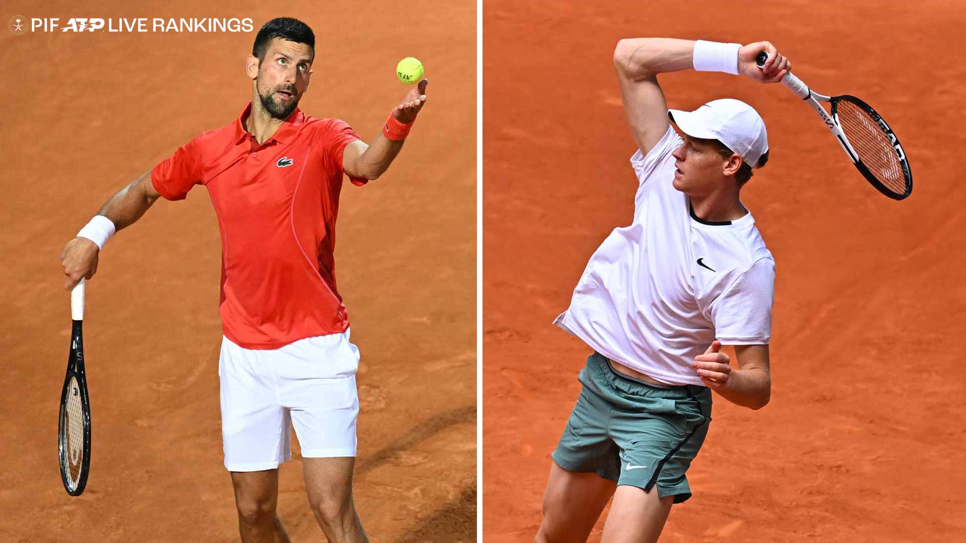 Novak Djokovic and Jannik Sinner can both leave Roland Garros as World No. 1.