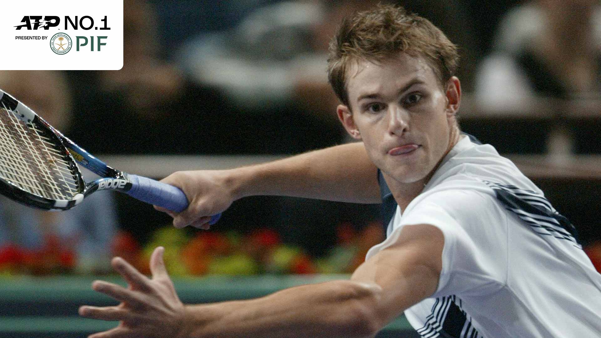 Andy Roddick rose to World No. 1 in the PIF ATP Rankings for the first time after a semi-final run at the 2003 Paris Masters.