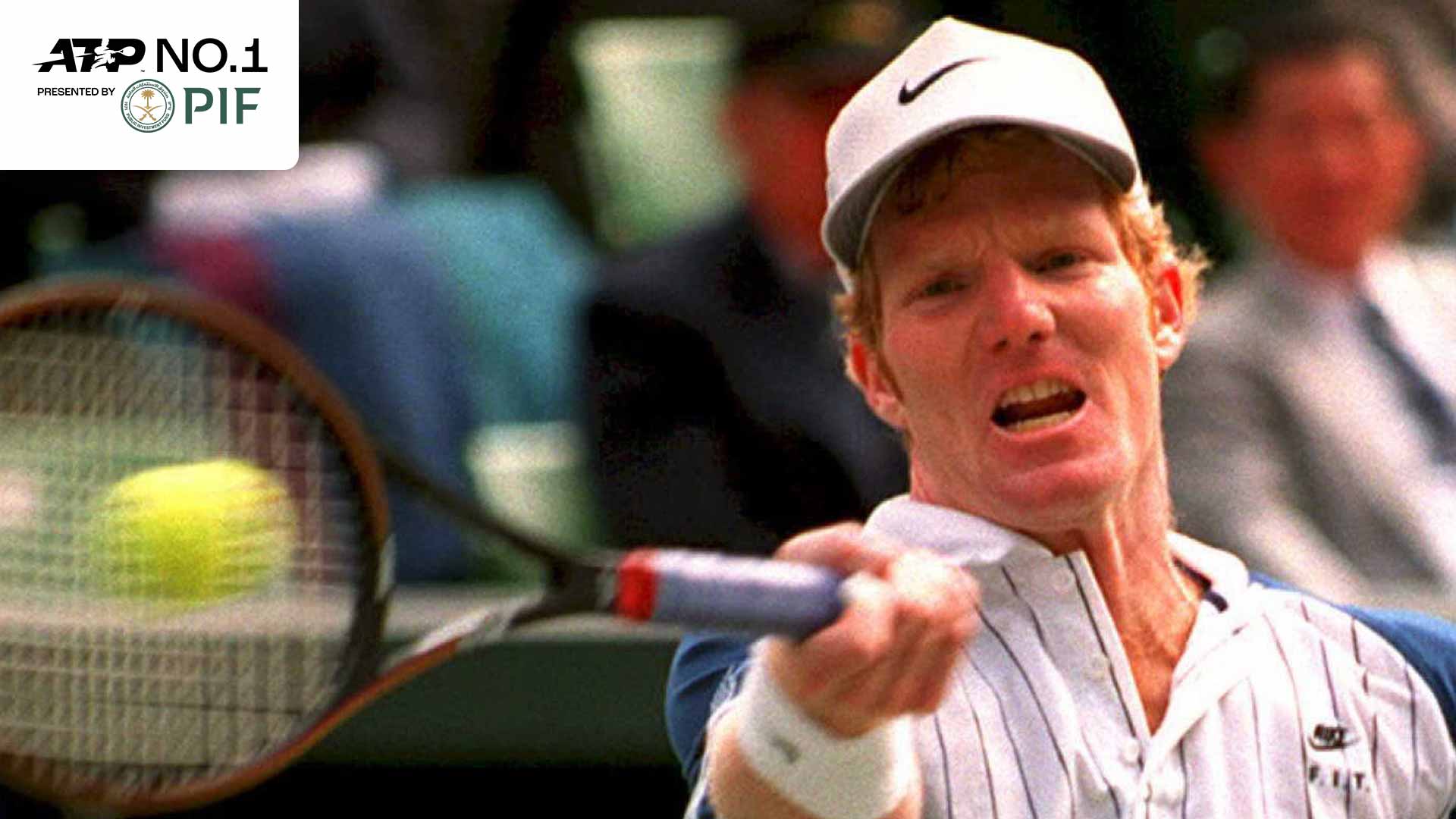 Jim Courier held the No. 1 spot in the PIF ATP Rankings for 58 weeks.