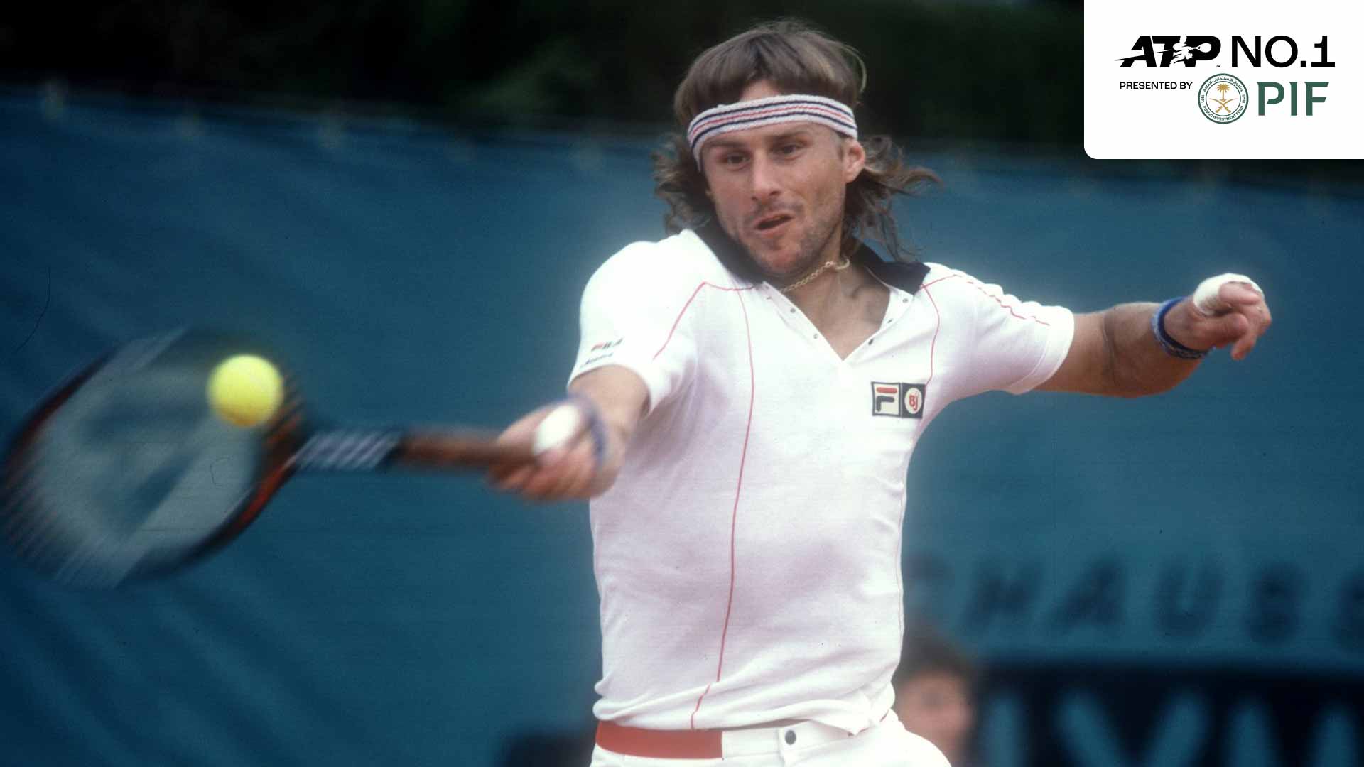 Bjorn Borg in 1980, the same season he finished year-end No. 1 PIF ATP Rankings for a second straight year.