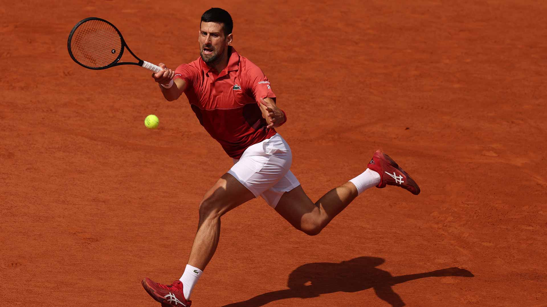 Novak Djokovic, durante los octavos de final de Roland Garros.