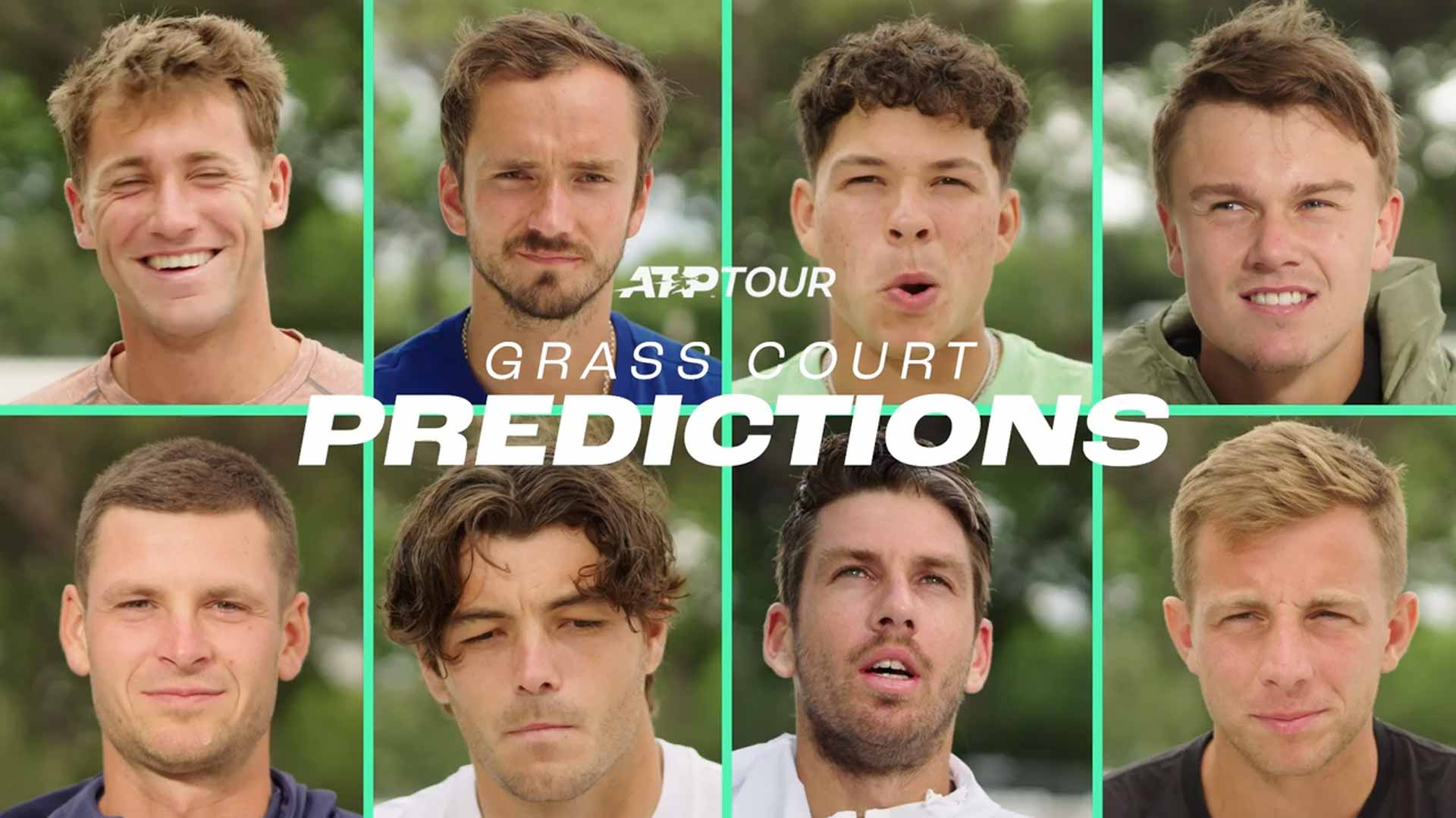 Hilarious Medvedev moment highlights ATP stars' grass-court predictions