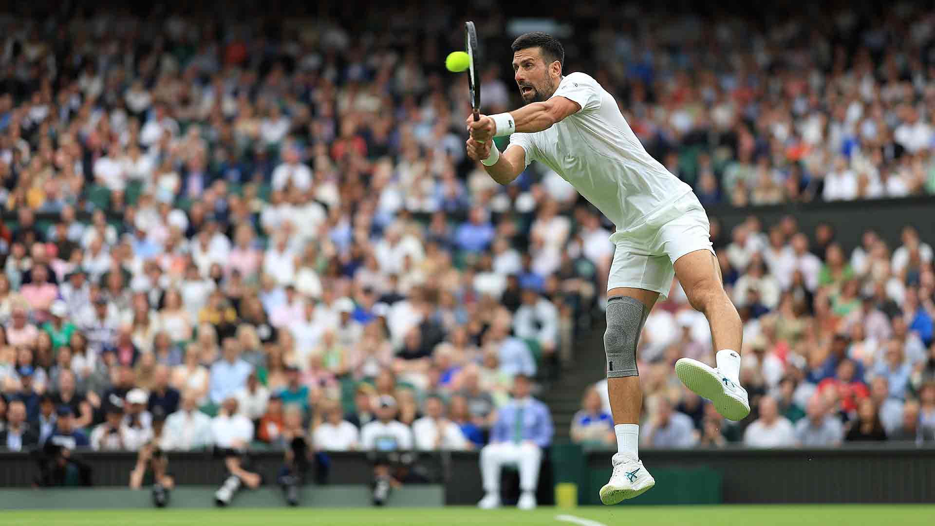 Novak Djokovic ha jugado 105 partidos en Wimbledon.