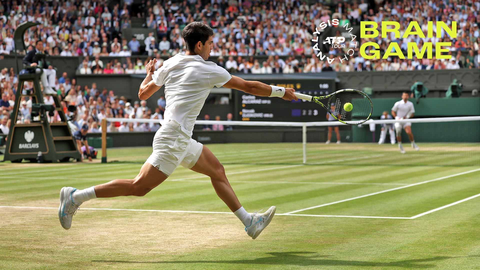 Carlos Alcaraz defeats Novak Djokovic in straight sets on Sunday to win the Wimbledon title.
