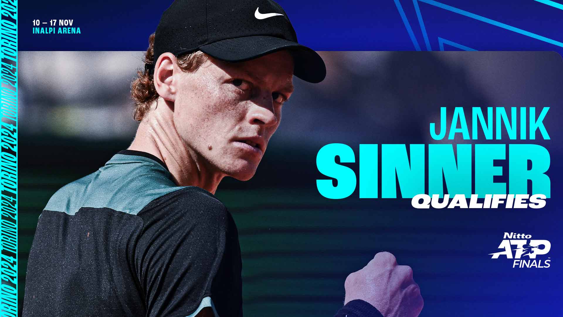 Jannik Sinner becomes first player to qualify for 2024 Nitto ATP Finals