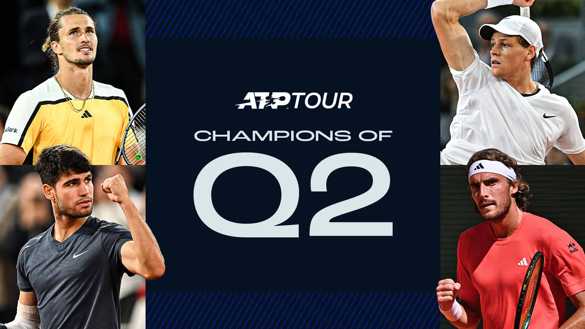 ATPTour.com highlights the champions from the second quarter of the 2024 season