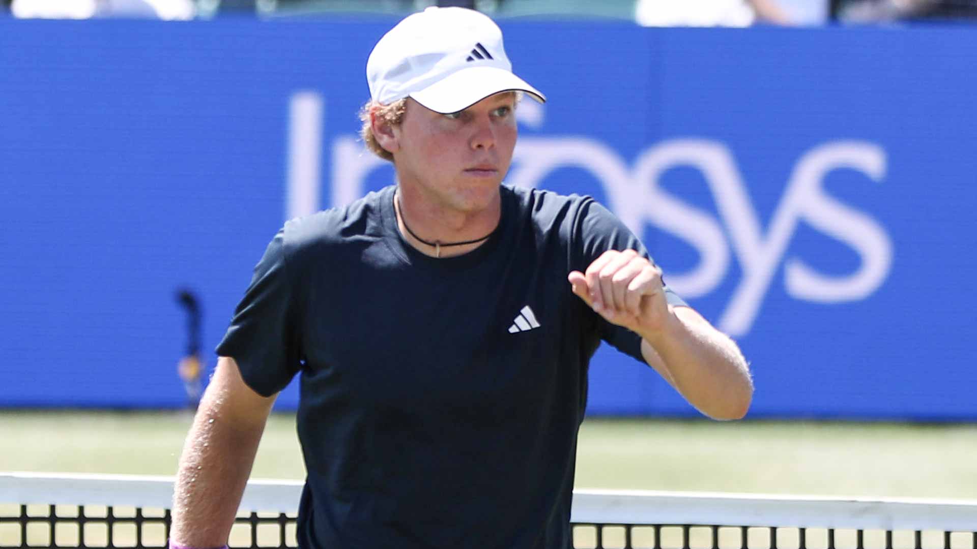 Alex Michelsen is pursuing his first ATP Tour title this week in Newport.
