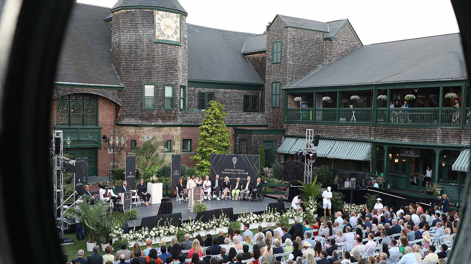 The International Tennis Hall of Fame ceremony.