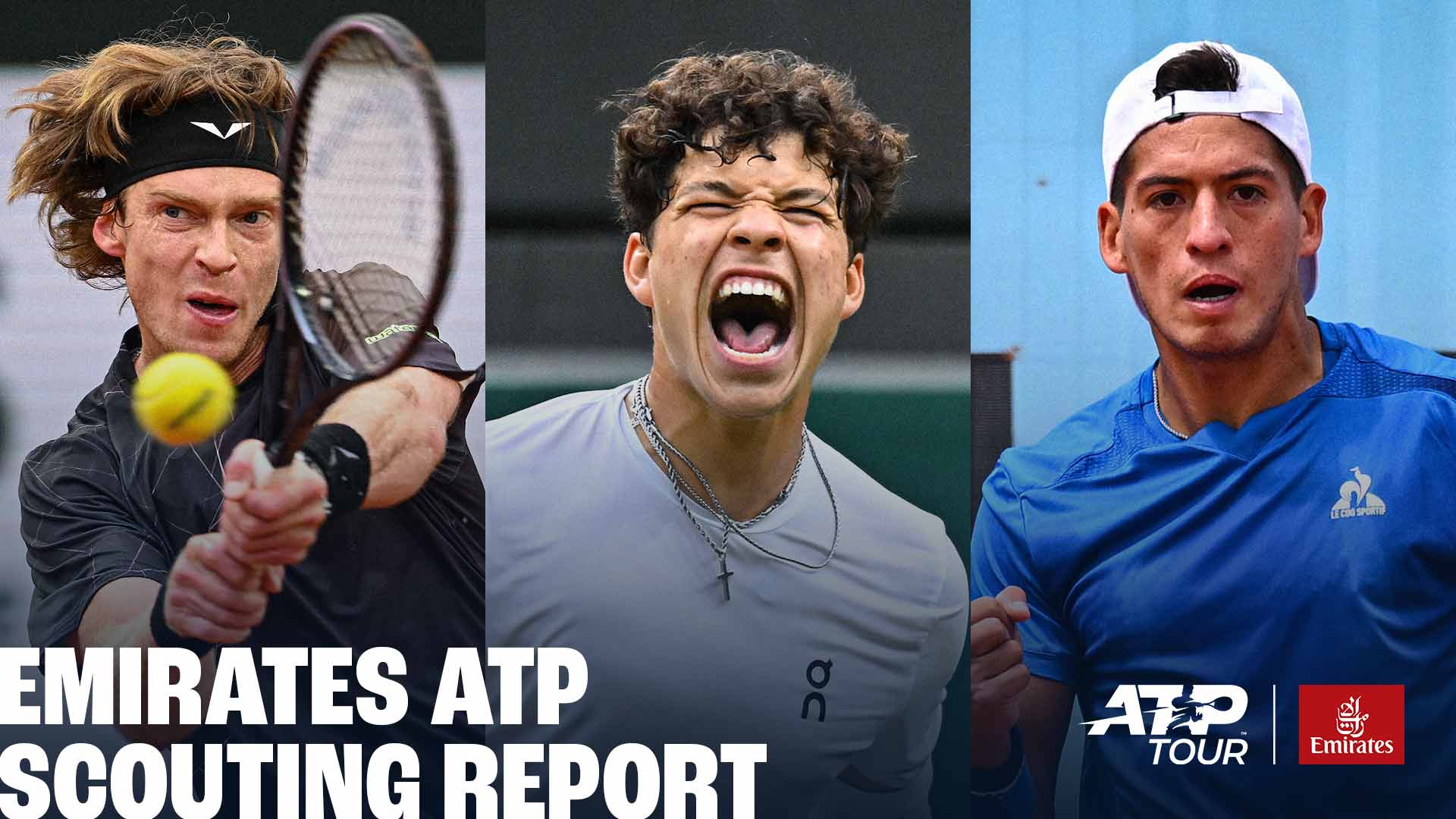Andrey Rublev, Ben Shelton and Sebastian Baez are the top seeds at this week's three ATP Tour events.