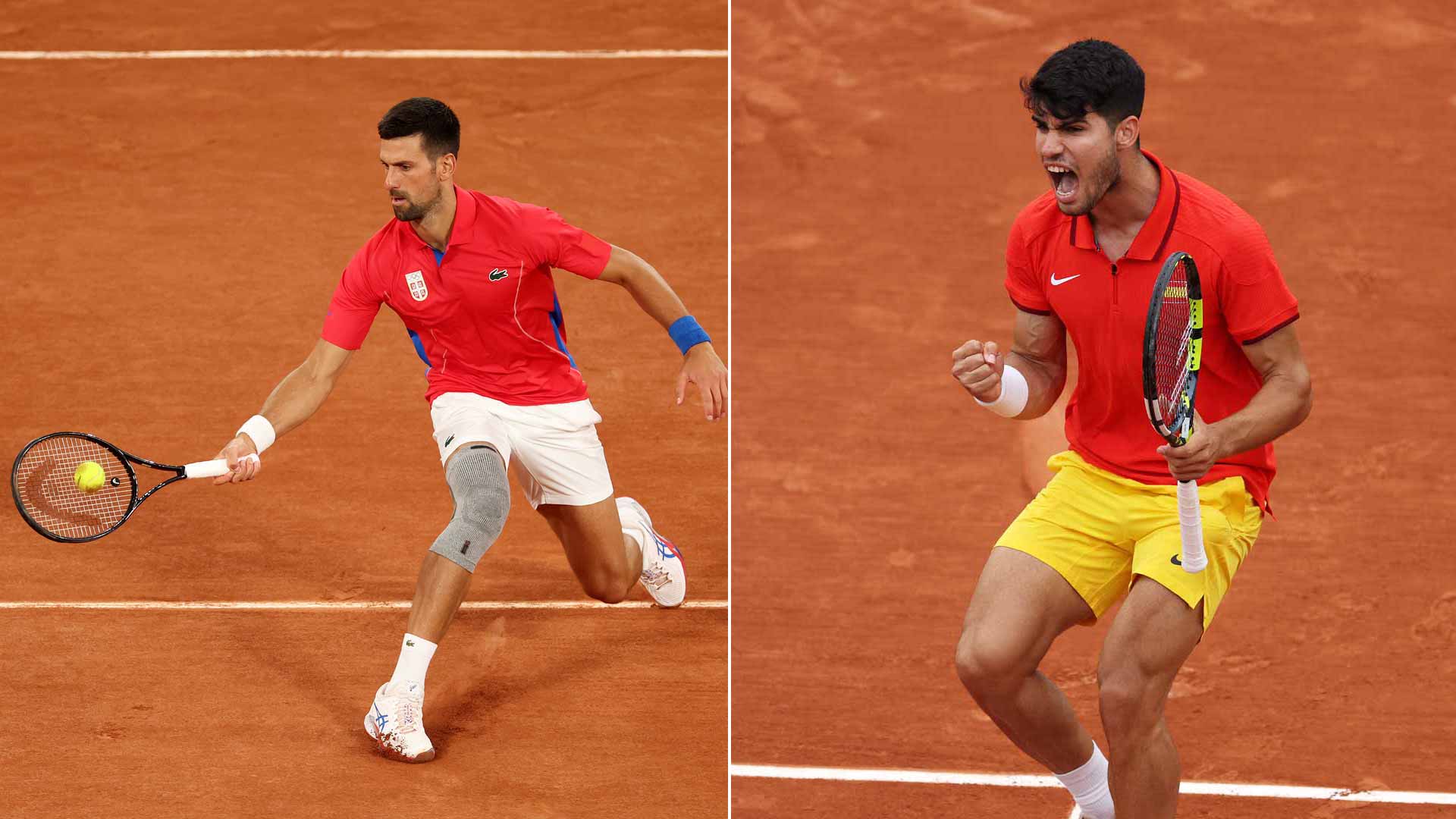 Top seed Novak Djokovic and second seed Carlos Alcaraz advance to the second round at the Paris Olympics.