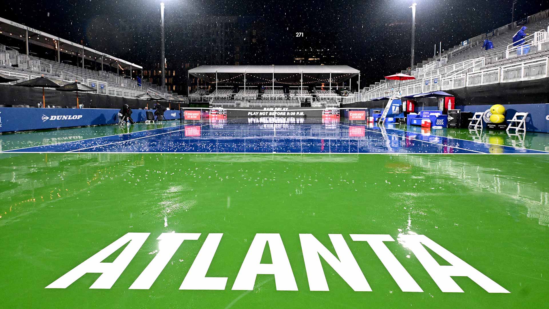 After four-hour rain delay, Thompson & Nishioka resume Atlanta final