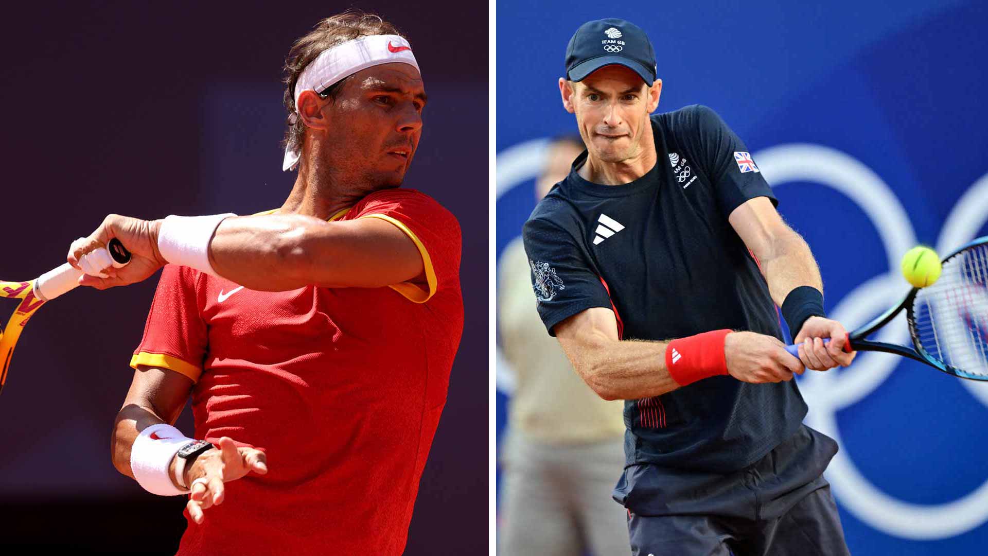 Rafael Nadal and Andy Murray will both play Tuesday on Court Suzanne-Lenglen.