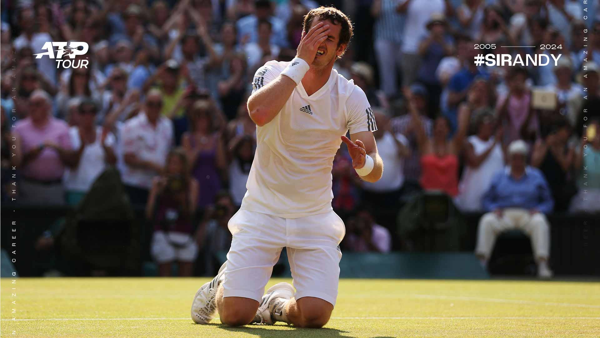 Andy Murray won two Wimbledon titles.