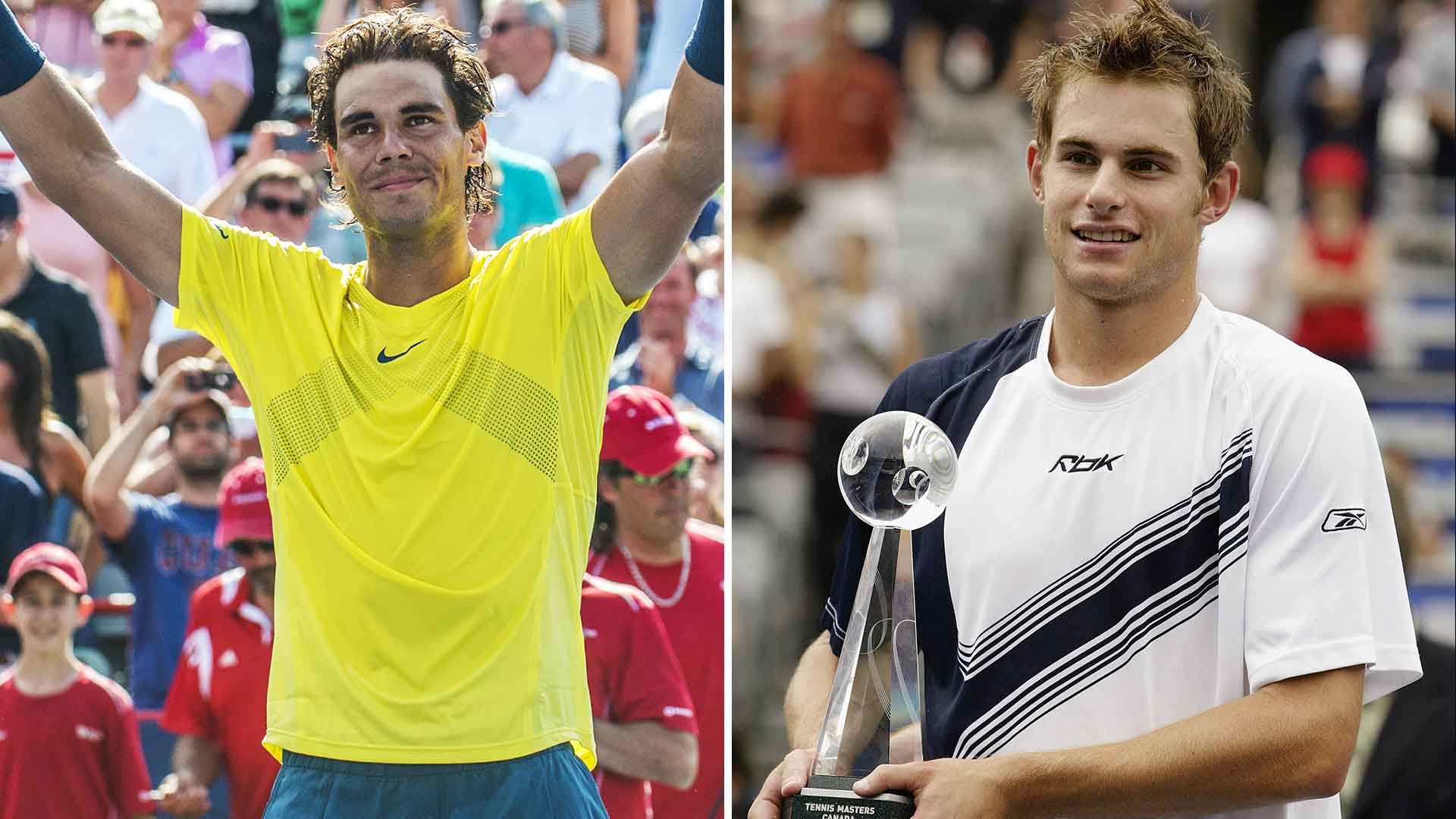 The Canada-Cincinnati Double Champions: Agassi, Rafter, Roddick, Nadal