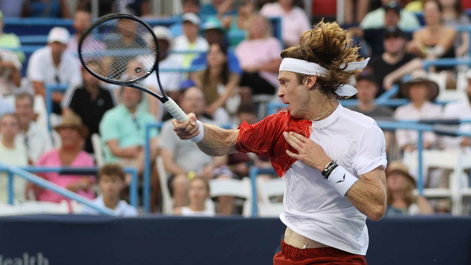 Rublev's game of aces assists rain-delay turnaround in Washington