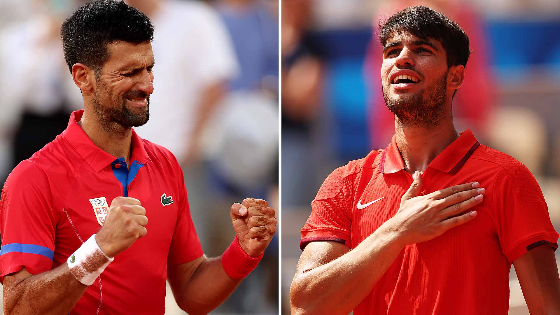 When is the Carlos Alcaraz vs. Novak Djokovic Olympic tennis gold medal match?