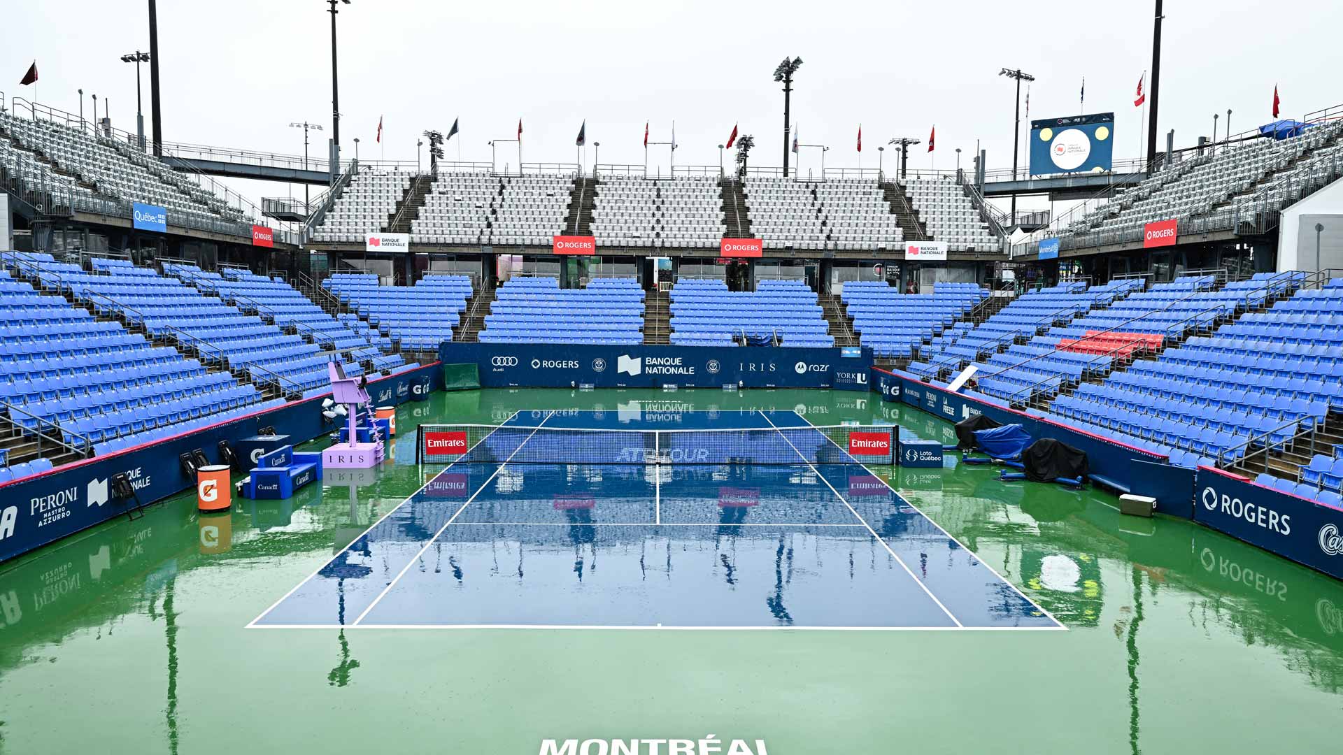 Friday Montreal play cancelled due to rain