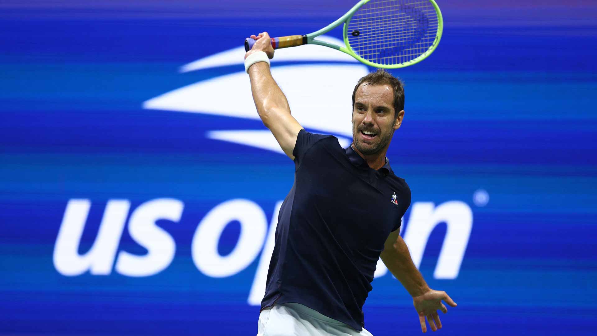 Richard Gasquet, pictured above at the 2022 US Open, was aiming for his 20th consecutive main-draw appearance at the New York major.