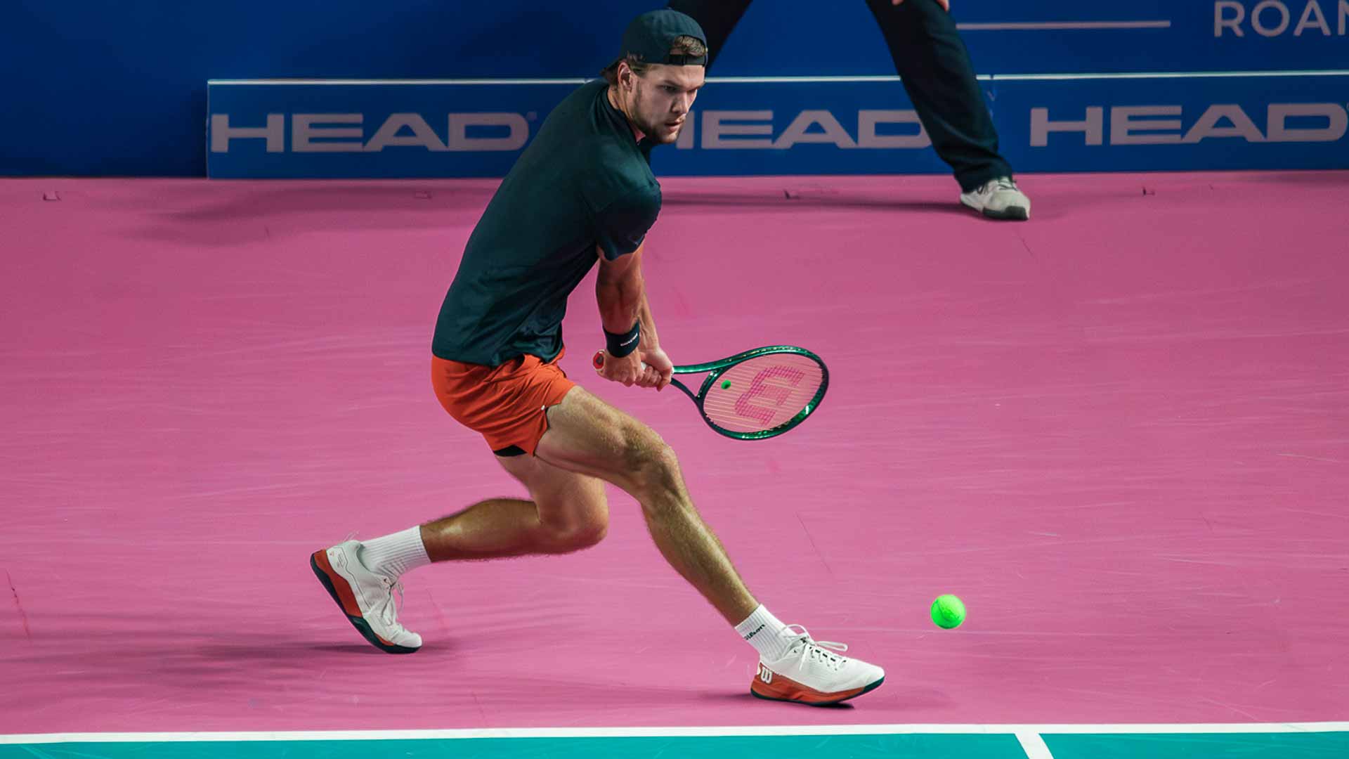 <a href='https://www.atptour.com/en/players/otto-virtanen/v0am/overview'>Otto Virtanen</a> at the Roanne Challenger.
