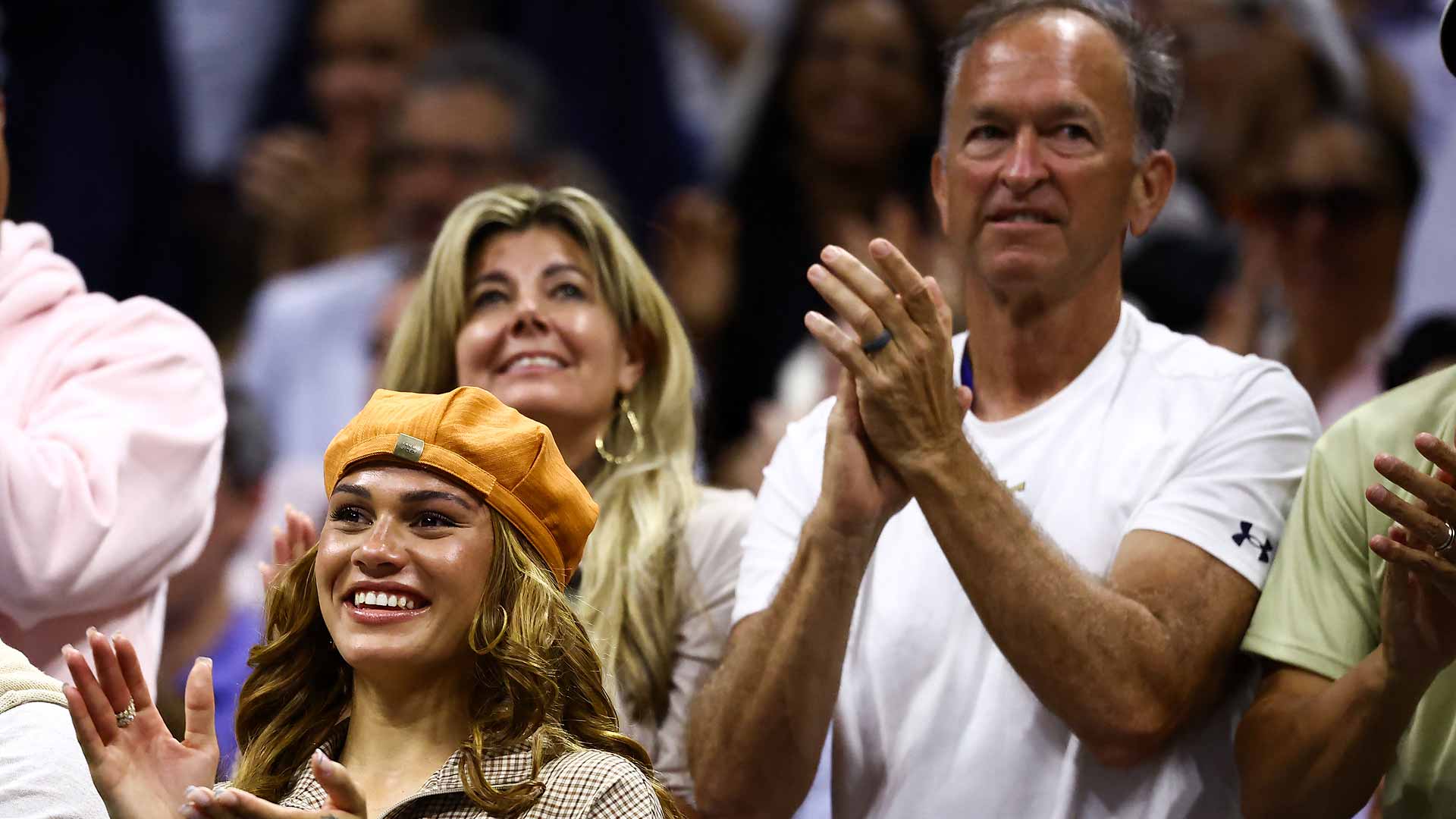 Trinity Rodman and <a href='https://www.atptour.com/en/players/kenny-thorne/t125/overview'>Kenny Thorne</a>.